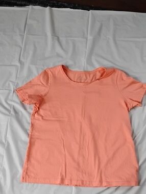 Christopher & Banks Coral Peach Crewneck Tee